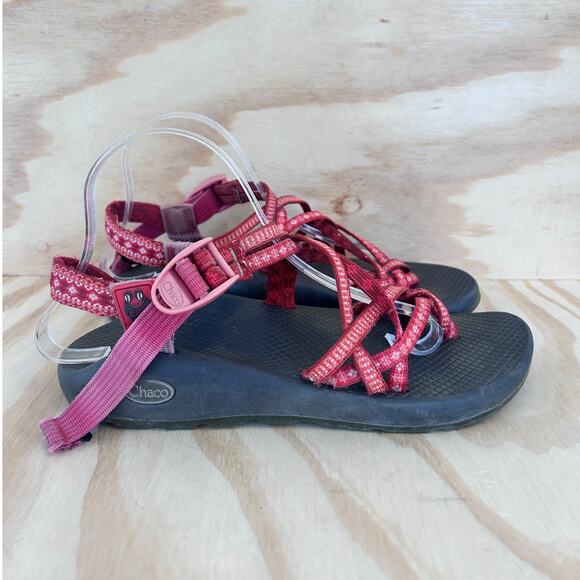 Chaco - ZX2 Strappy Toe Loop - Sandals - Red/Black - Women's - W9 - Picture 1 of 9